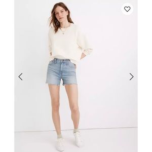 Madewell High-Rise Denim Shorts in Watt Wash